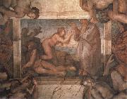 Michelangelo Buonarroti Die Erschaffung der Eva Sweden oil painting artist